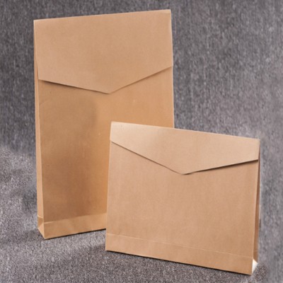 PC012 Custom-made paper bag shopping bag clothing express bag DIY design eco-friendly kraft paper packaging bag eco-friendly kraft paper envelope type eco-friendly bag supplier 45 degree